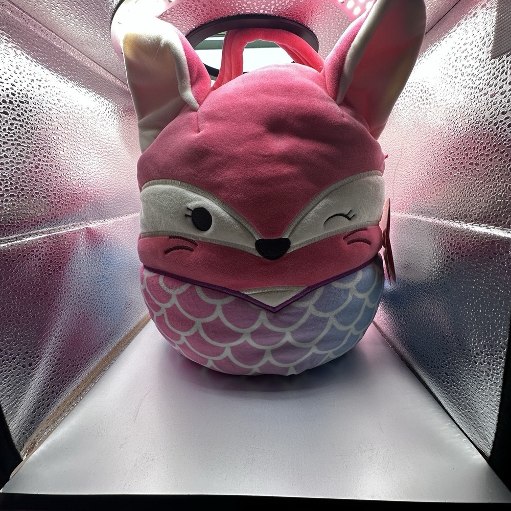 Treat Pail 12" Squishmallow Original Fifi Mermaid Fox Treat  Pail  - New Ships F